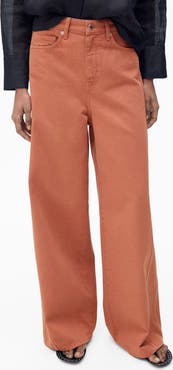 MANGO Mid Rise Baggy Ultra Wide Leg Jeans