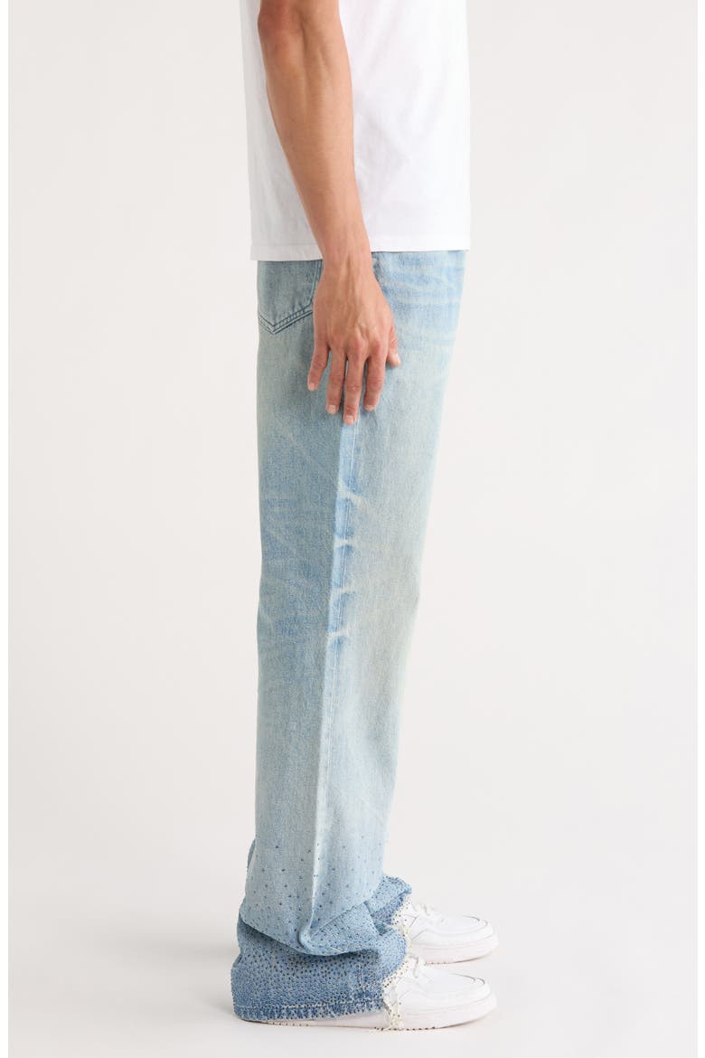 High Contrast Bling Jeans, Alternate, color, LIGHT INDIGO