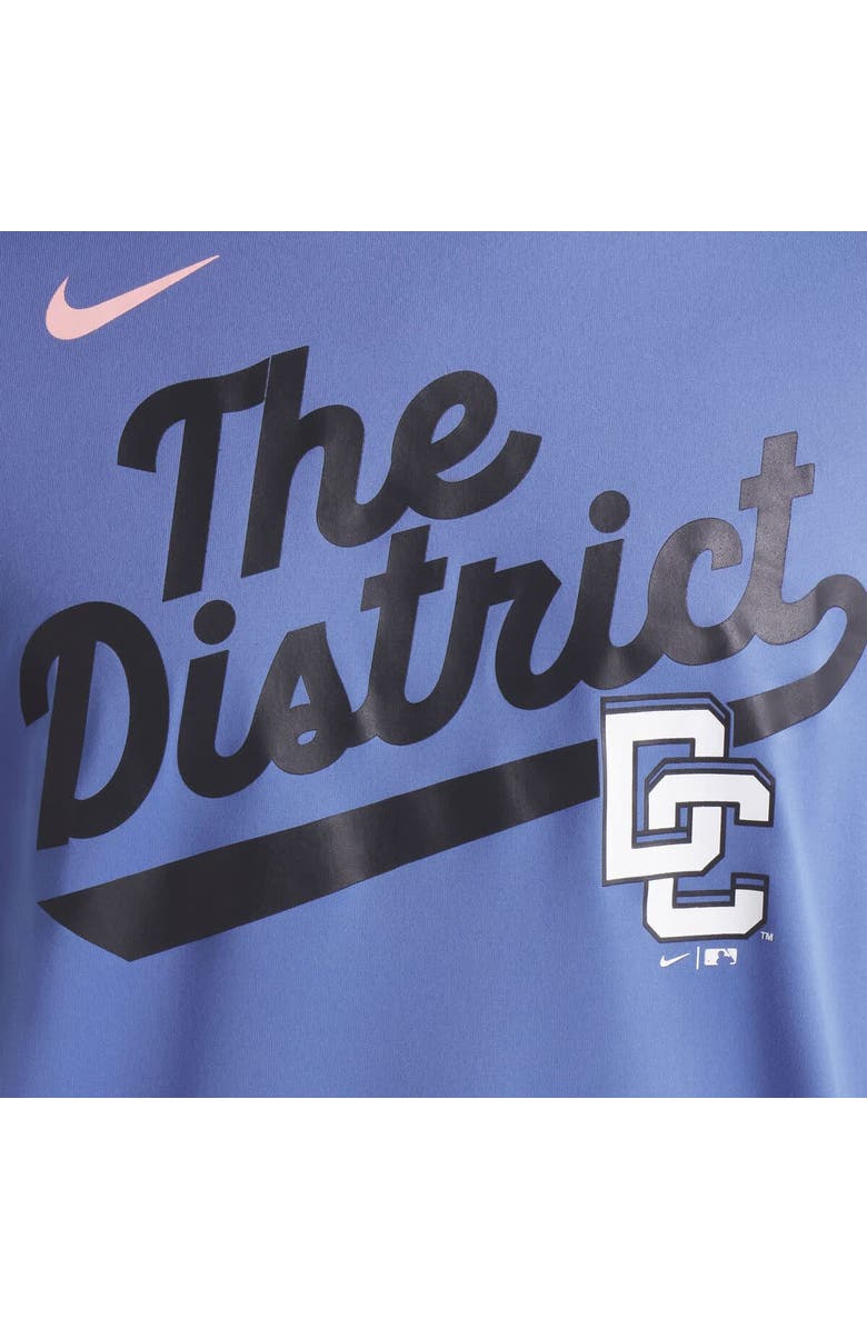 Nike Men's Nike Blue Washington Nationals 2025 City Connect Legend Team Phrase Script Performance T-Shirt, Alternate, color, 