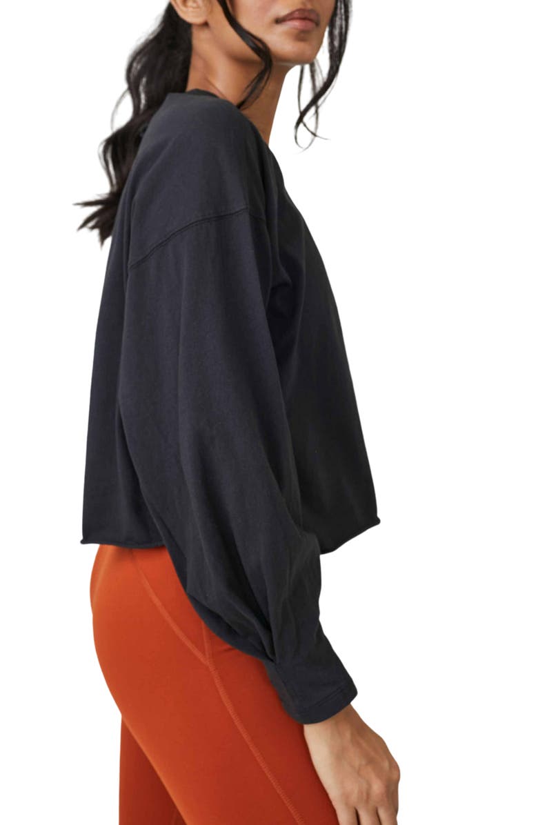 Free People FP Movement Inspire Pullover, Alternate, color, Black