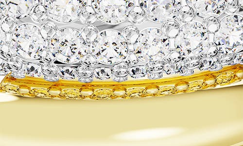 Swarovski Dextera Band Ring Round Gold Shiny Crystal