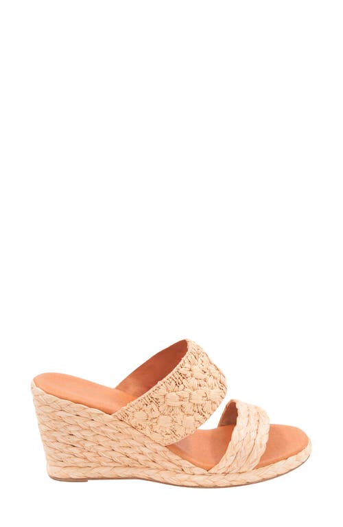 Andre Assous Women's Nolita Raffia Espadrille Wedge Sandals