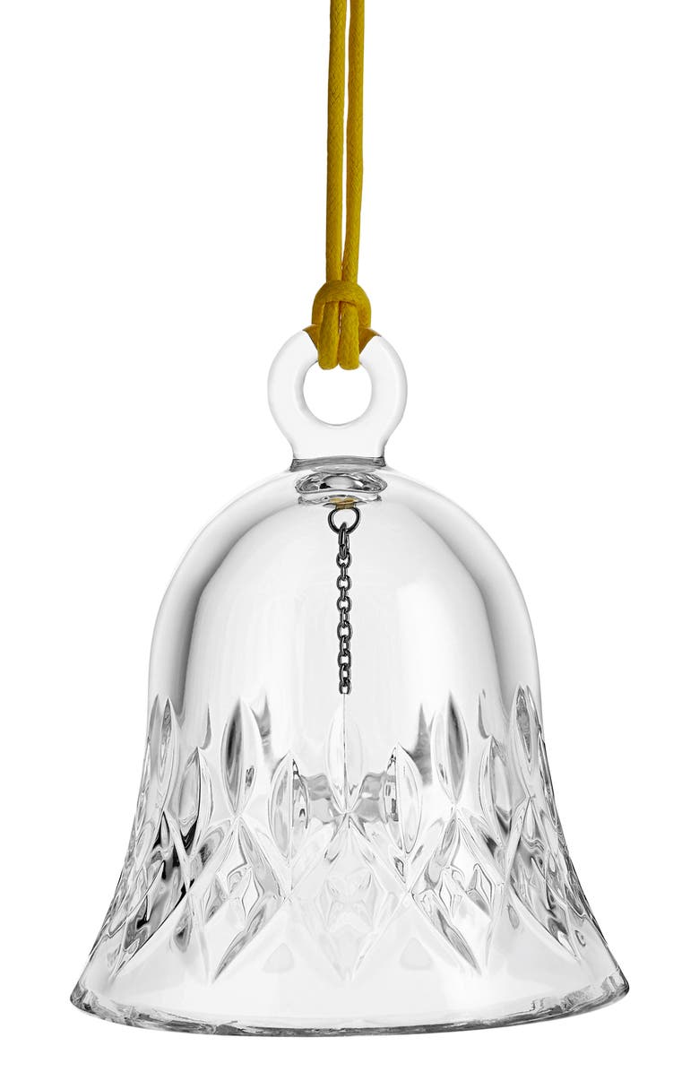 Waterford Lismore Bell Crystal Ornament, Main, color,