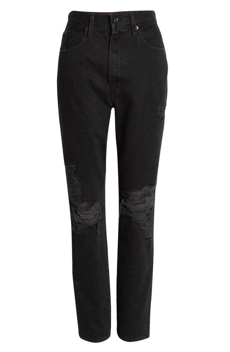 SLVRLAKE Beatnik High Waist Ankle Slim Skinny Jeans, Alternate, color,