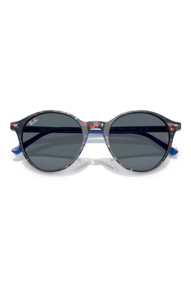 Phantos 53mm Round Sunglasses, Alternate, color, BLUE