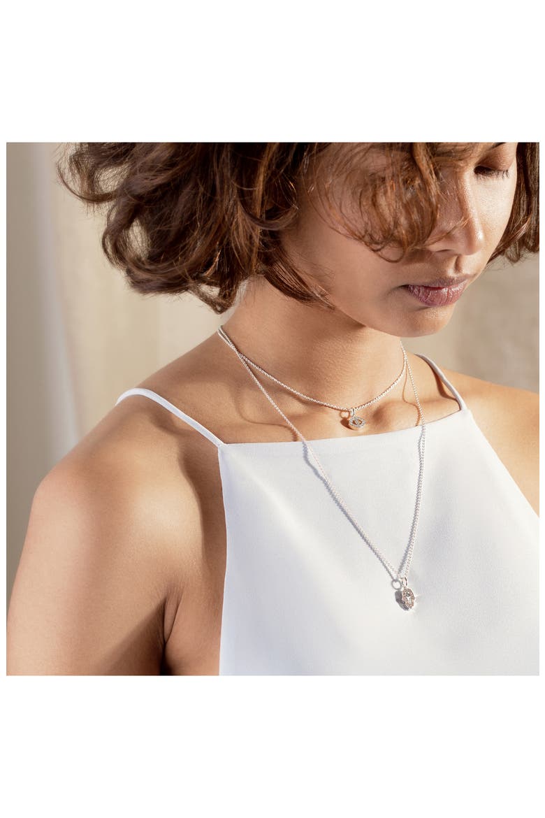 Chain Link Necklace, Alternate, color, SILVER