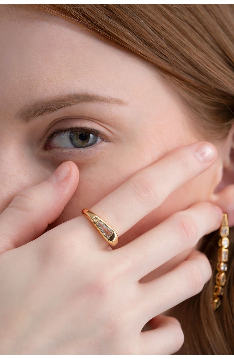 Zynnia Collective Facet Ring, Alternate, color, Gold