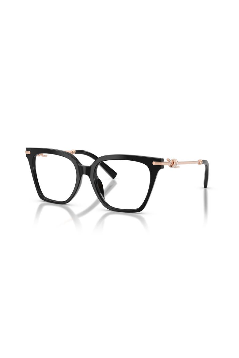 53mm Square optical glasses, Main, color, Black