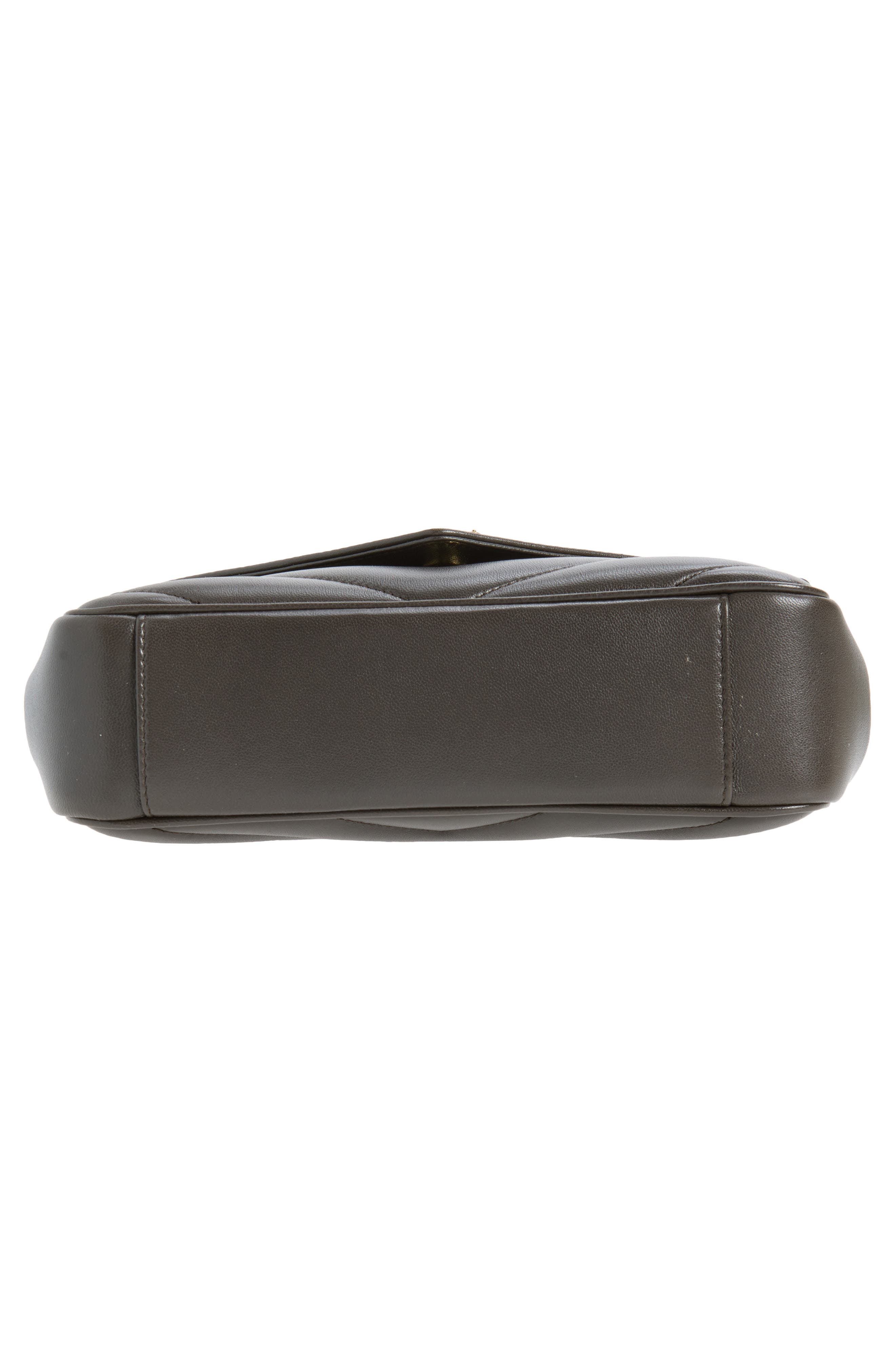 Saint Laurent Small Loulou Quilted Shoulder Bag, Alternate, color, Urban Grey
