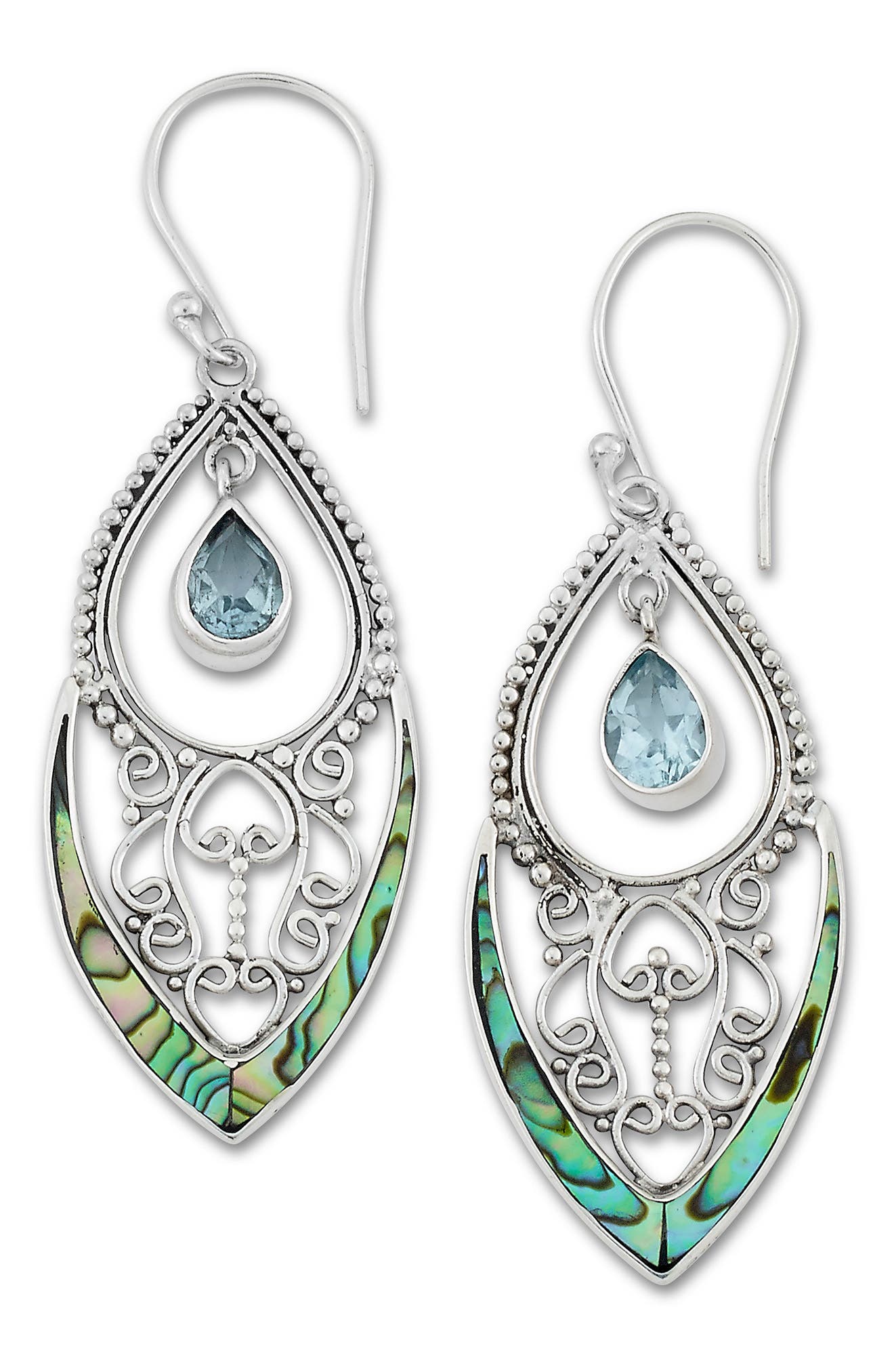 selected SILVER/ BLUE TOPAZ