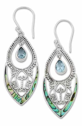 Abalone Drop Earrings