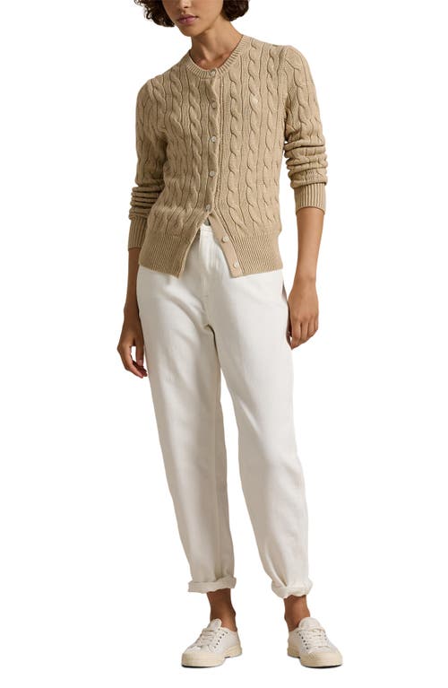 POLO RALPH LAUREN POLO RALPH LAUREN CABLE STITCH COTTON CARDIGAN