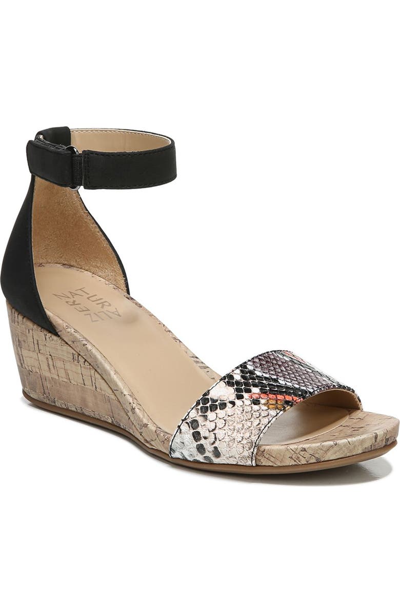 Naturalizer Areda Snake Skin Print Wedge Heel Sandal - Wide Width ...