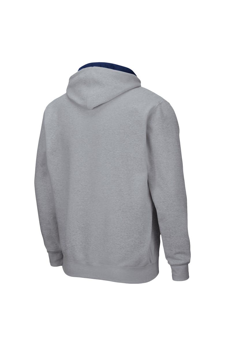 COLOSSEUM Men's Colosseum Heathered Gray Virginia Cavaliers Arch & Logo 3.0 Full-Zip Hoodie, Alternate, color, Heather Gray