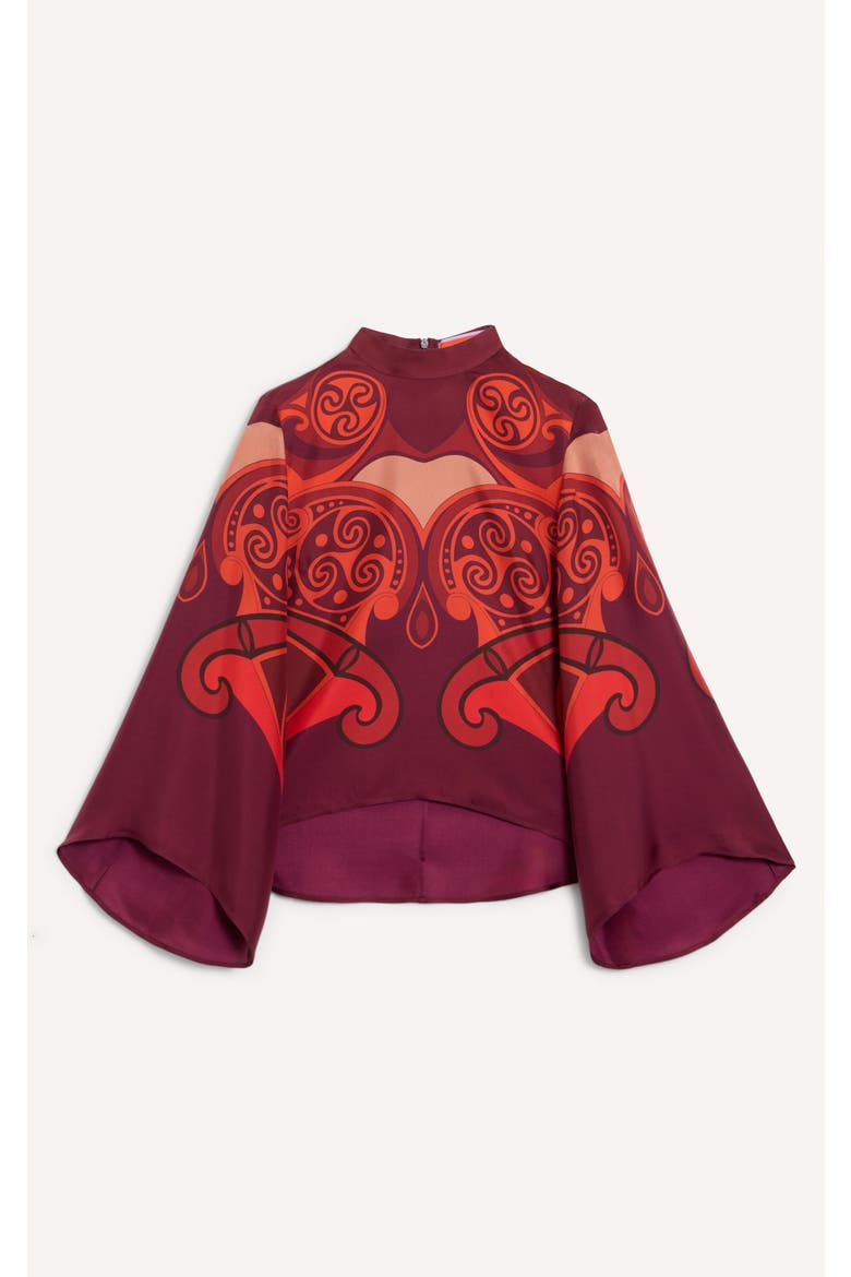 Make An Exit Top, Alternate, color, Alchemy Placée Dark Red