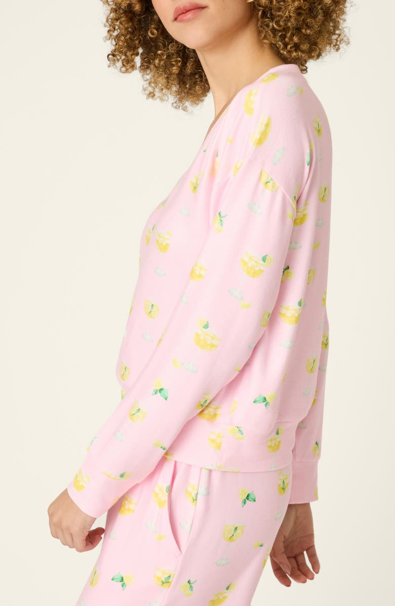 PJ Salvage La Dolce Spritz Long Sleeve Pajama Top, Alternate, color, 