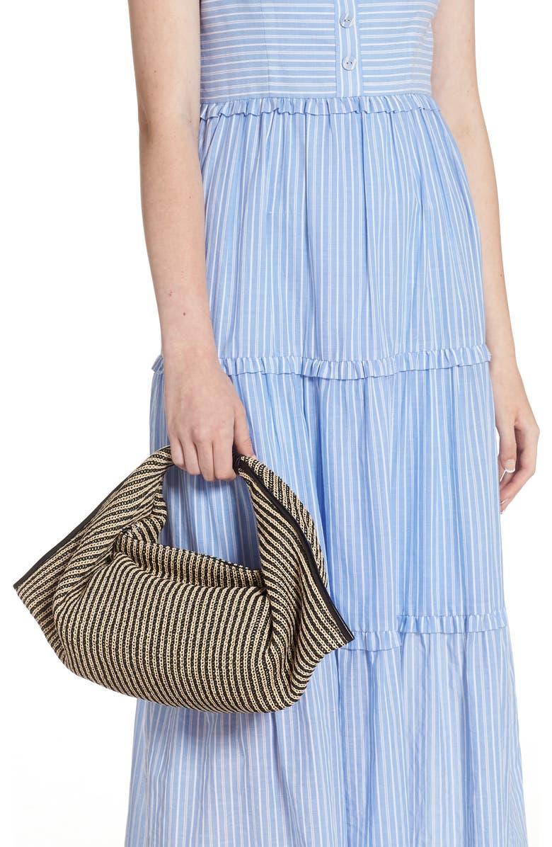 STAUD Jetson Raffia Shoulder Bag, Alternate, color,