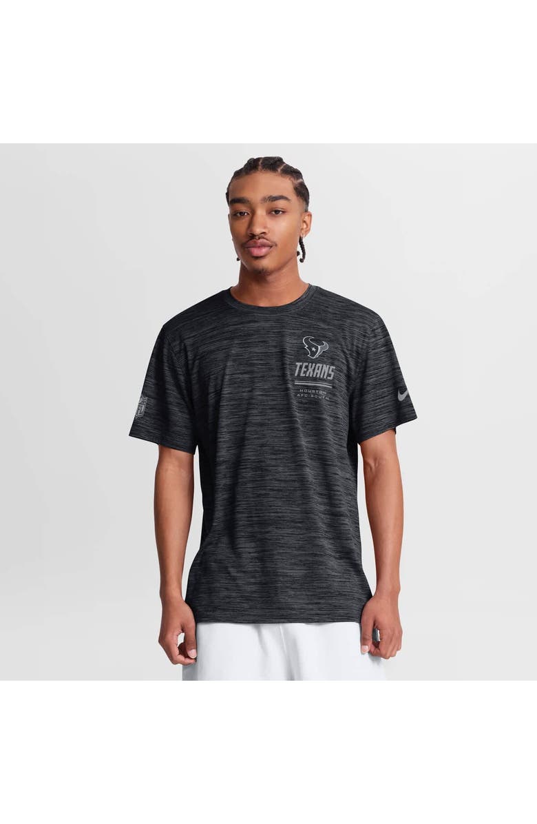 Nike Men's Nike Gray Houston Texans Sideline Double Covered Dri-FIT Velocity T-Shirt, Main, color, Gray
