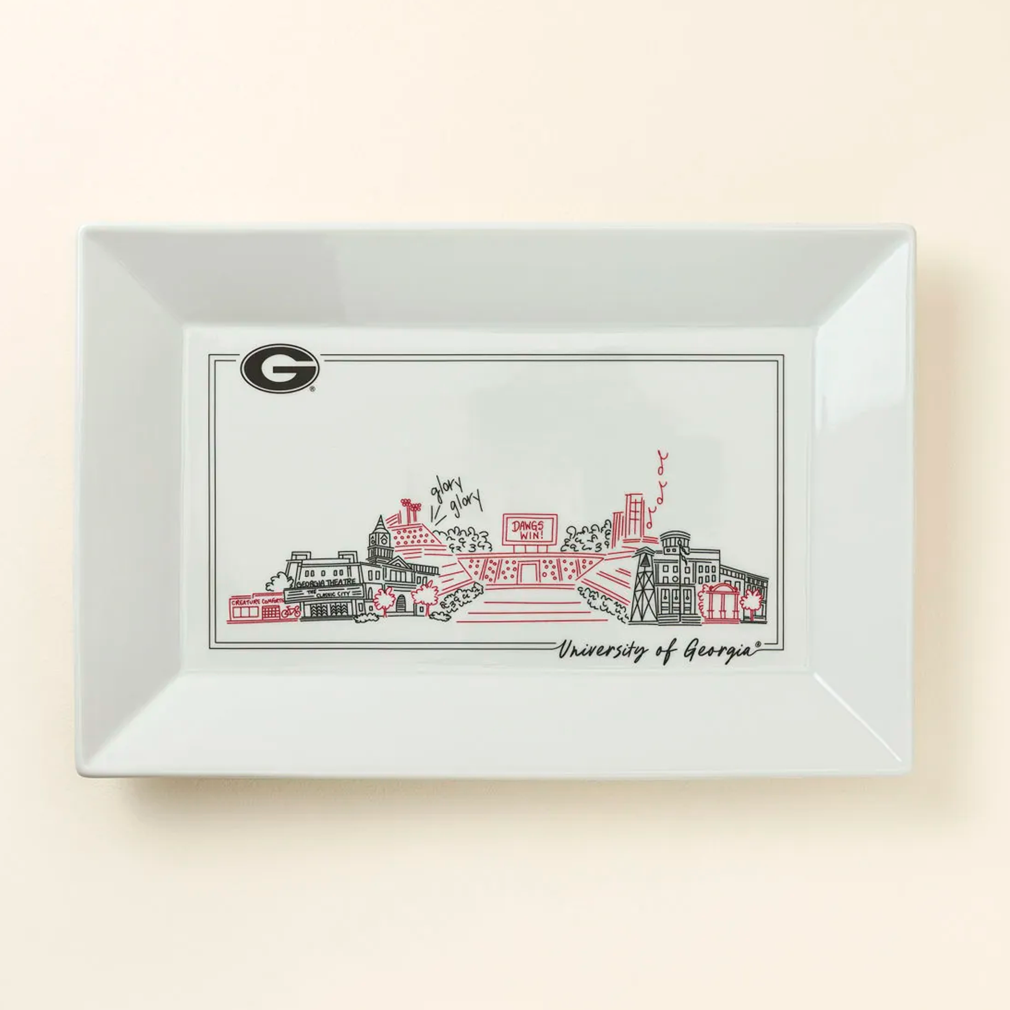College Cityscape Tray