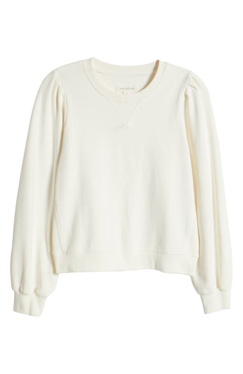 Shop Treasure & Bond French Terry Sweatshirt In Ivory Egret
