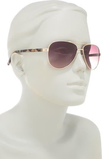 Ted Baker TBW101 Silver Purple Gradient Metal Frame Aviator selling Sunglasses