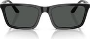 Emporio Armani 55mm Rectangle Sunglasses