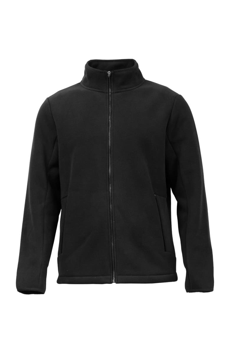 BenBen Men Fleece Jacket Bonded Full Zip, Main, color, Black