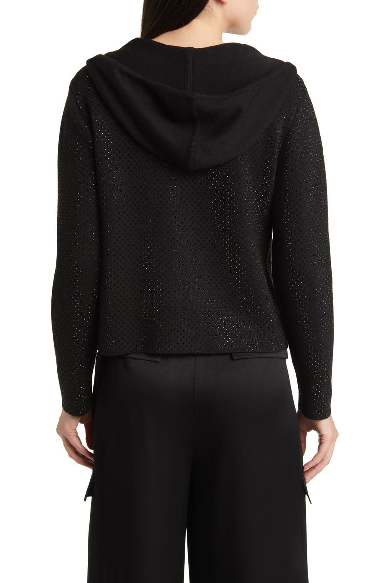 KOBI HALPERIN Beaded Mesh Hoodie Sweater, Alternate, color, 