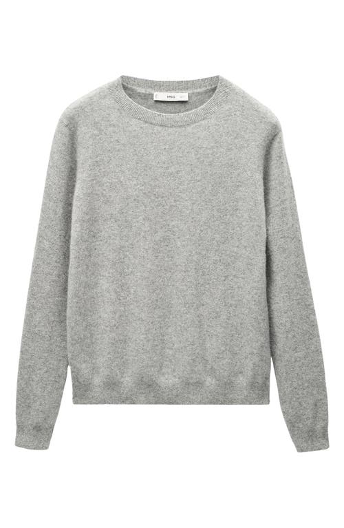 Shop Mango Cashmere Sweater In Medium Heather Grey