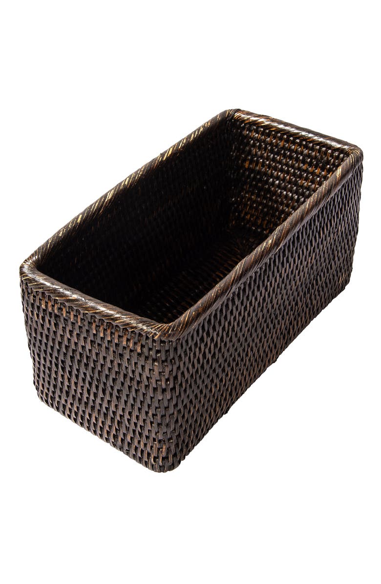 Artifacts Trading Company<sup>™</sup> Artifacts Rattan Rectangular Everything Basket, Main, color, Tudor Black