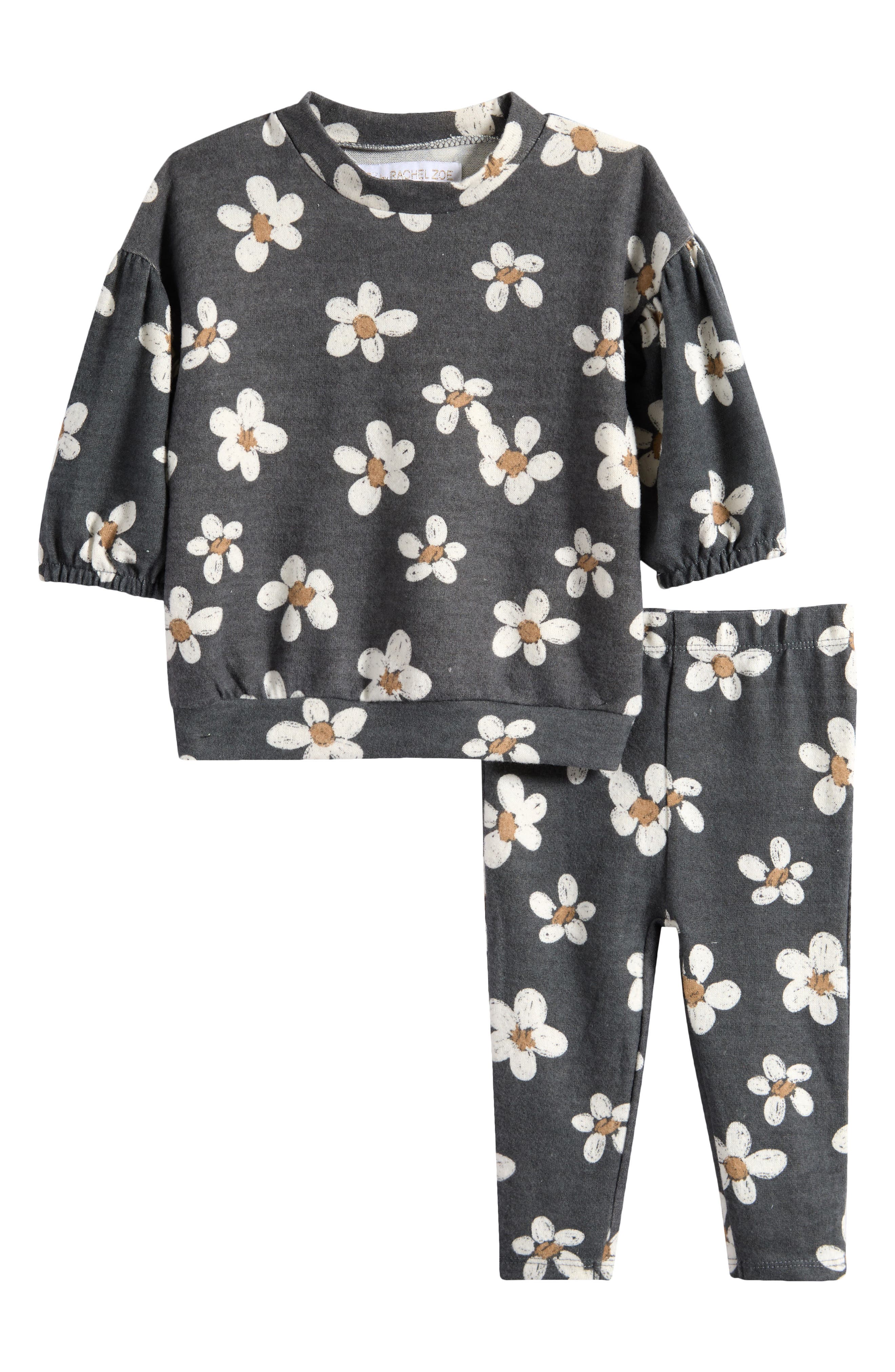 Rachel Zoe Allover Floral Print Sweatshirt & Leggings Set