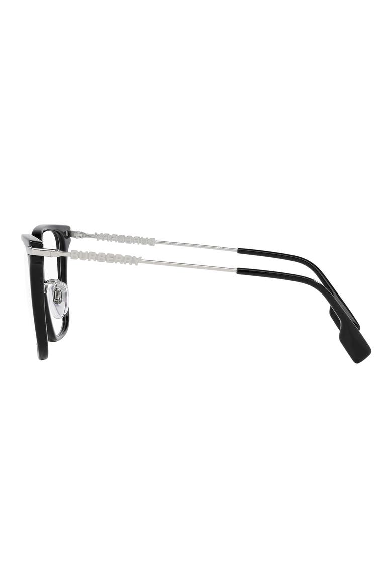 Elizabeth 54mm Square Optical Glasses, Alternate, color, BLACK