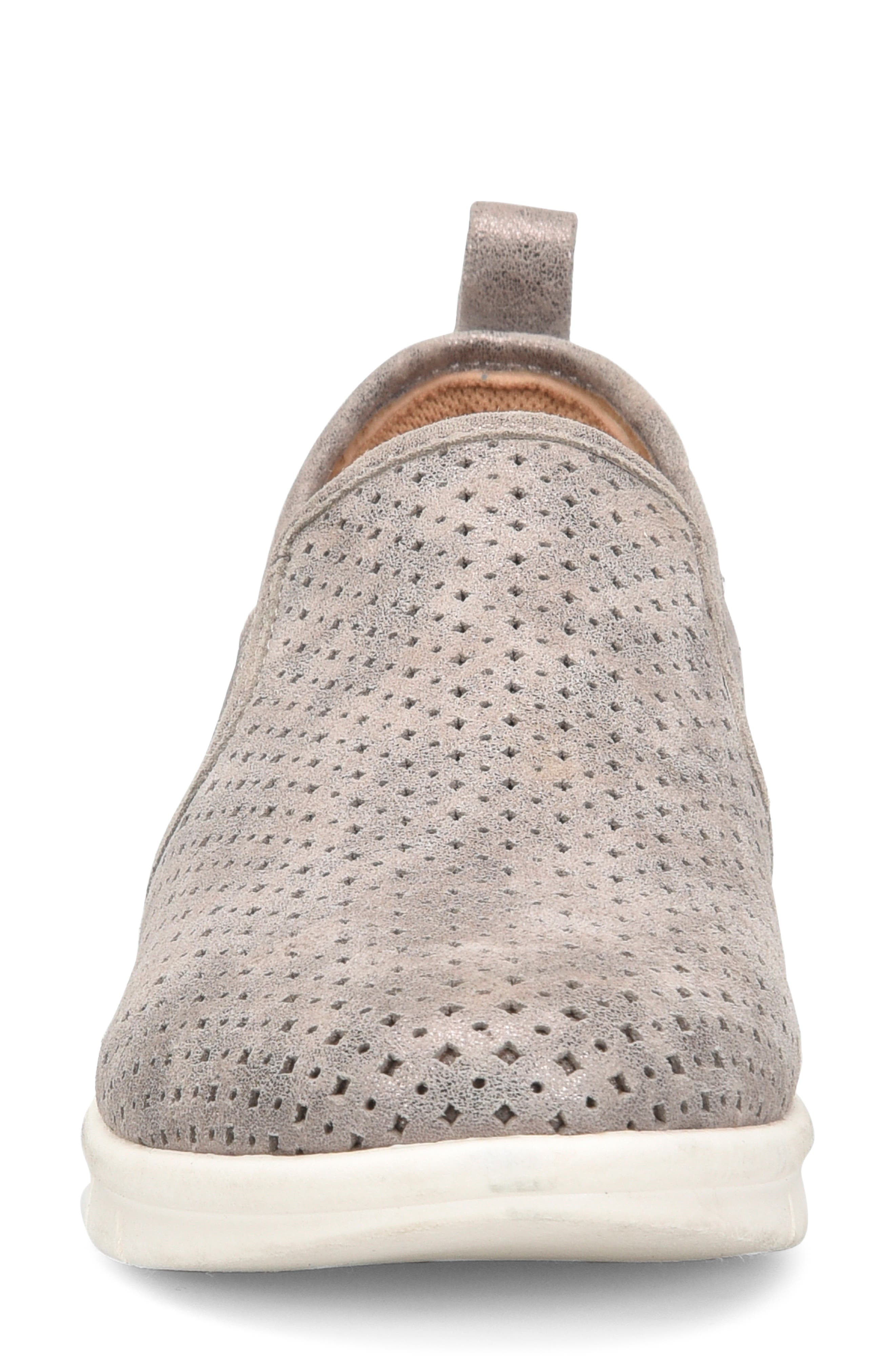 Casey Perforated Slip-On Sneaker, Alternate, color, SMOKE