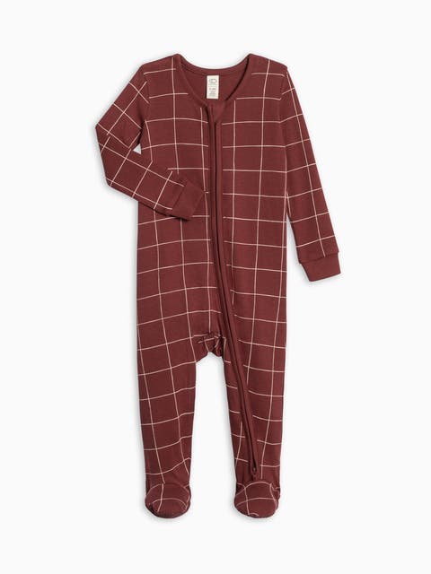 Organic Holiday Peyton Zipper Sleeper (Baby)