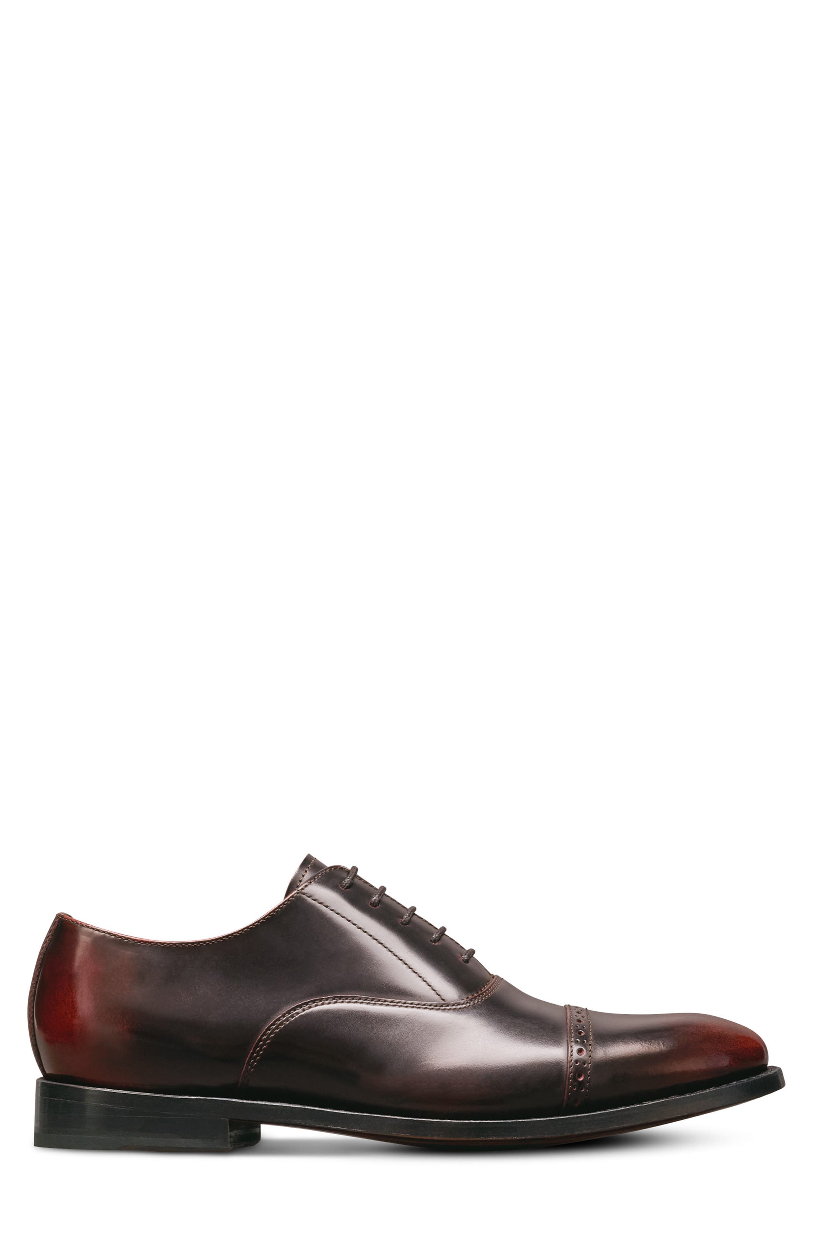 Allen Edmonds Brady Cap Toe Oxford, Alternate, color, Burgundy