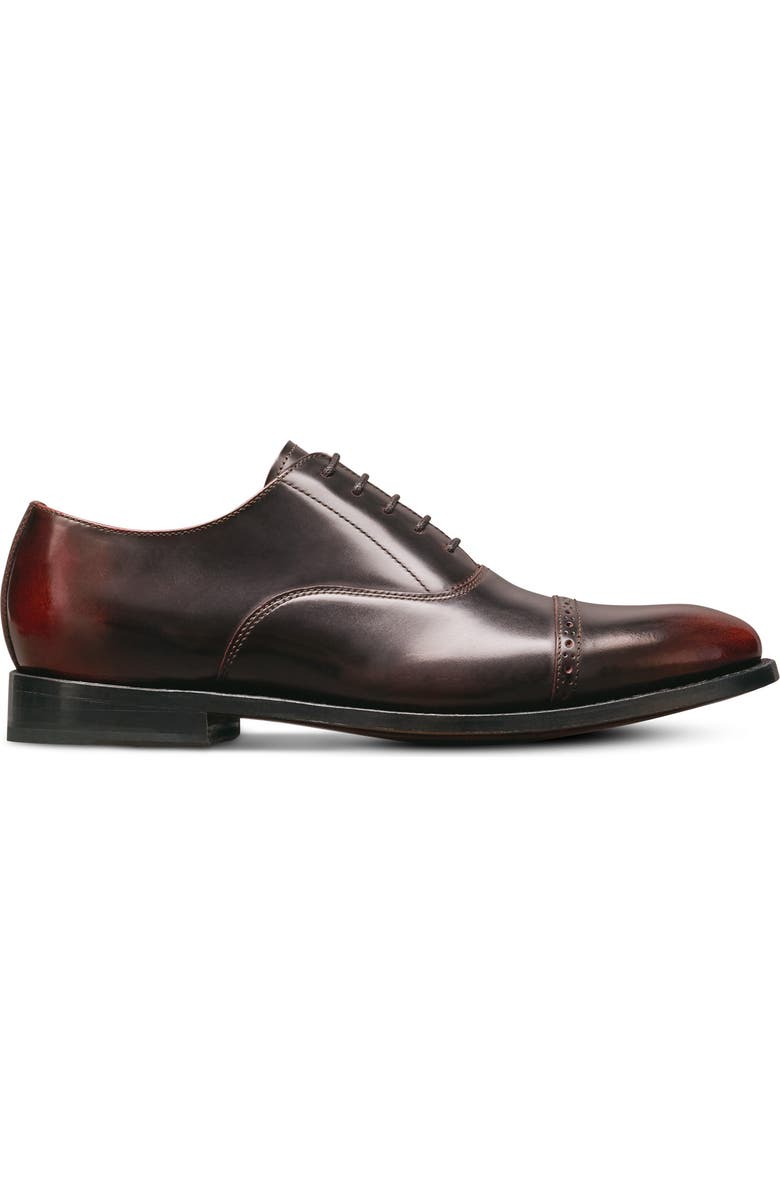 Allen Edmonds Brady Cap Toe Oxford, Alternate, color, Burgundy