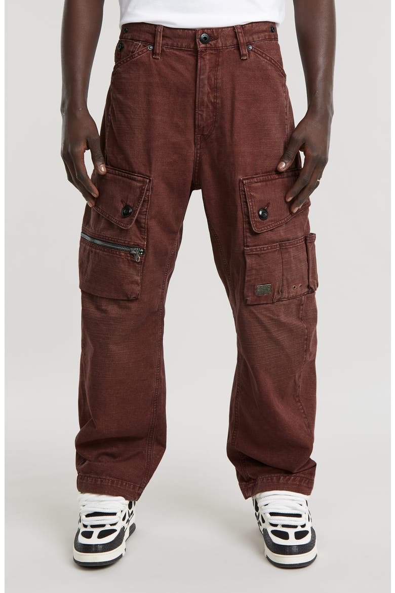 Duckman Cotton Utility Cargo Pants, Main, color, FADED AUTUMN LEAVES