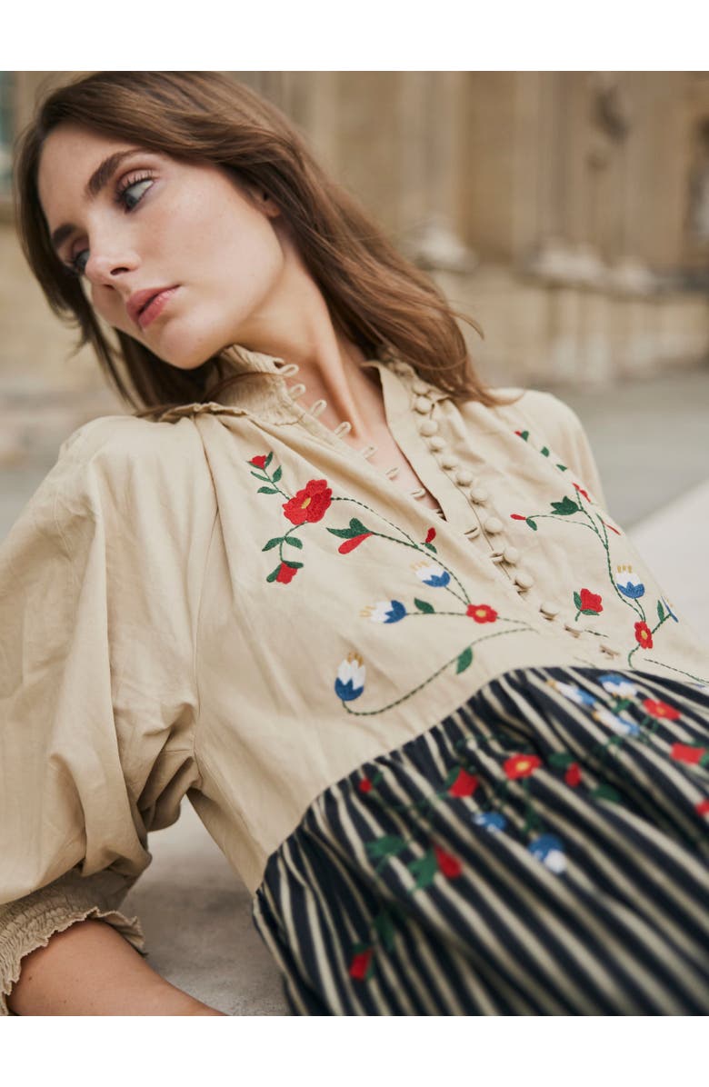 Eddy Eliza Embroidered Maxi Dress, Alternate, color, 