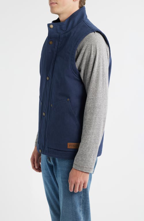 Pendleton Pine Grove Canvas Vest In Blue