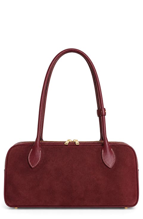 Hazel Leather Suede Shoulder Bag
