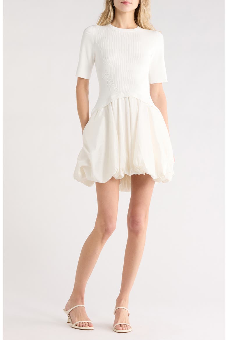 Kenny Bubble Minidress, Main, color, IVORY
