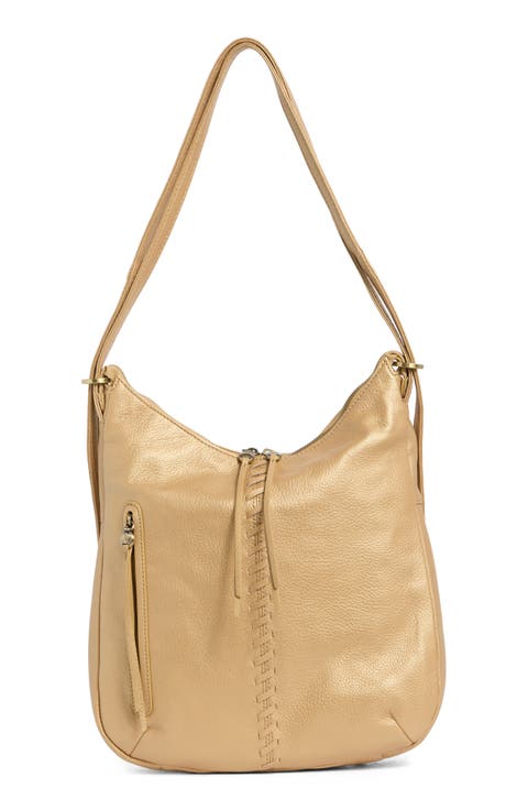 Merrin Convertible Leather Shoulder Bag