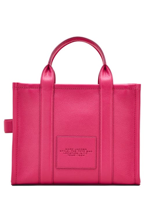 Marc Jacobs The Medium Leather Tote In Pink