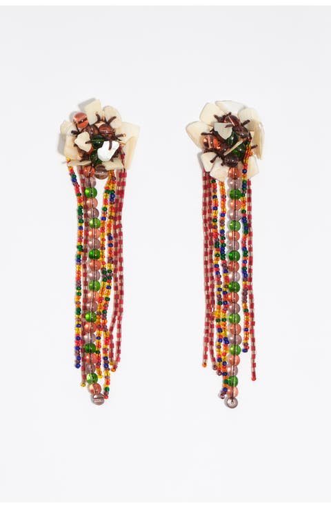 Mother-Of-Pearl Bead Earrings
