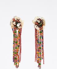 Bimba y Lola Mother-Of-Pearl Bead Earrings