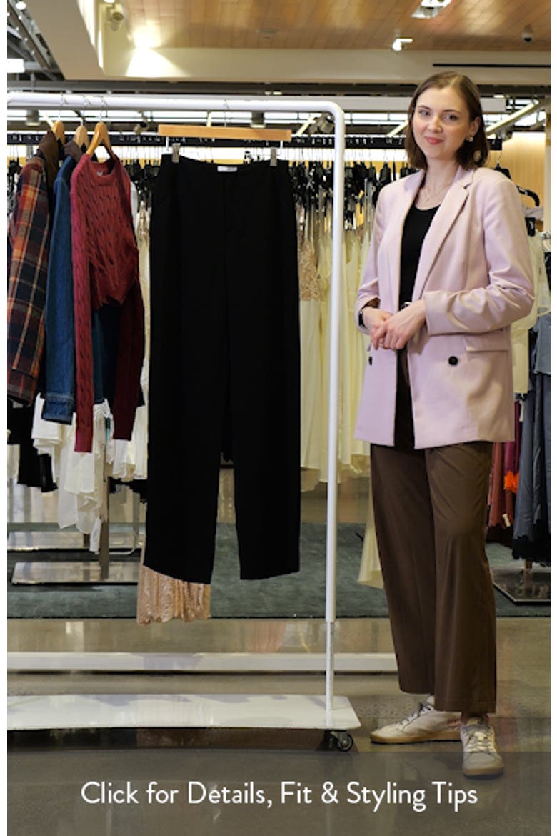 Vida High Waist Wide Leg Crepe Pants video