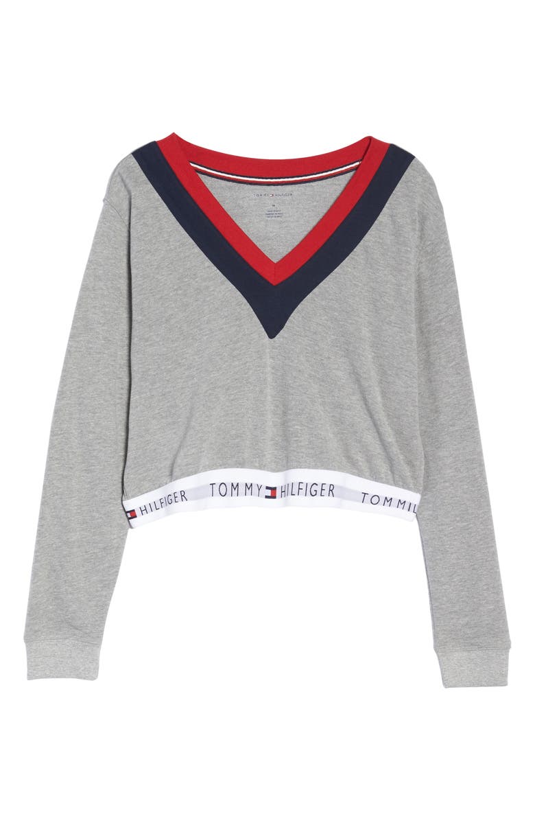 Tommy Hilfiger TH Retro Crop Top, Alternate, color, 