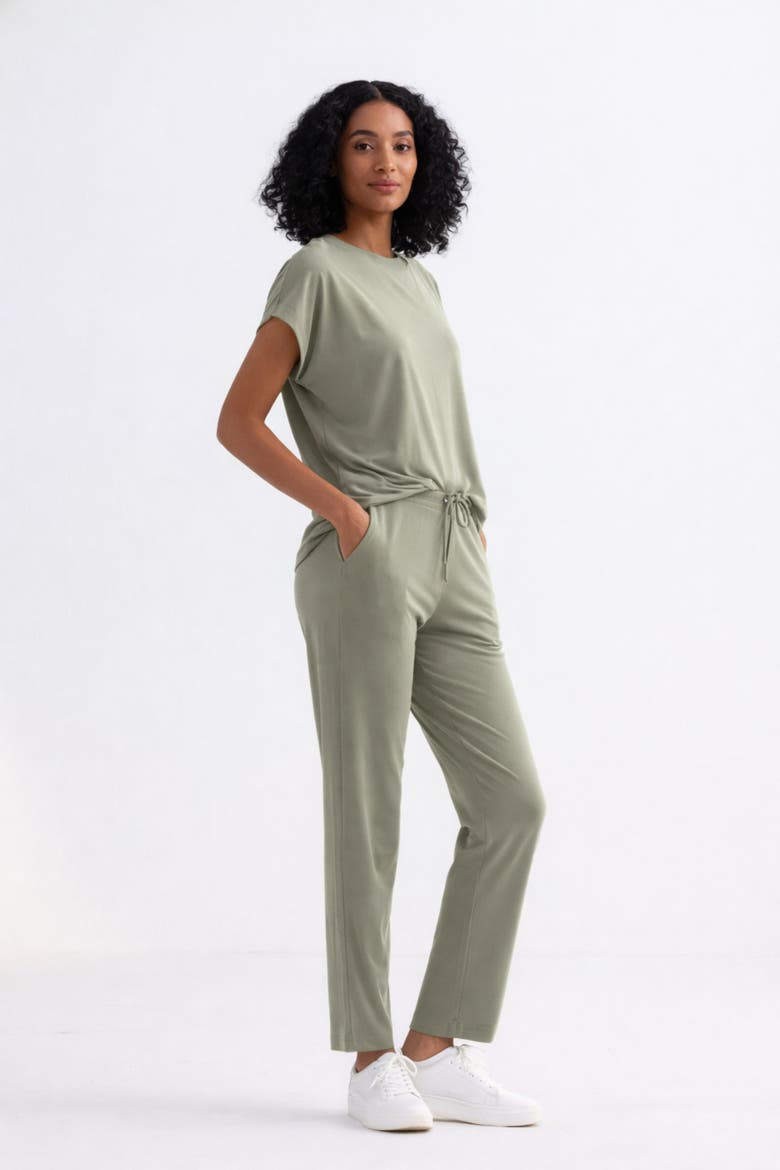 Relaxed Fit Tee Set, Alternate, color, Olive