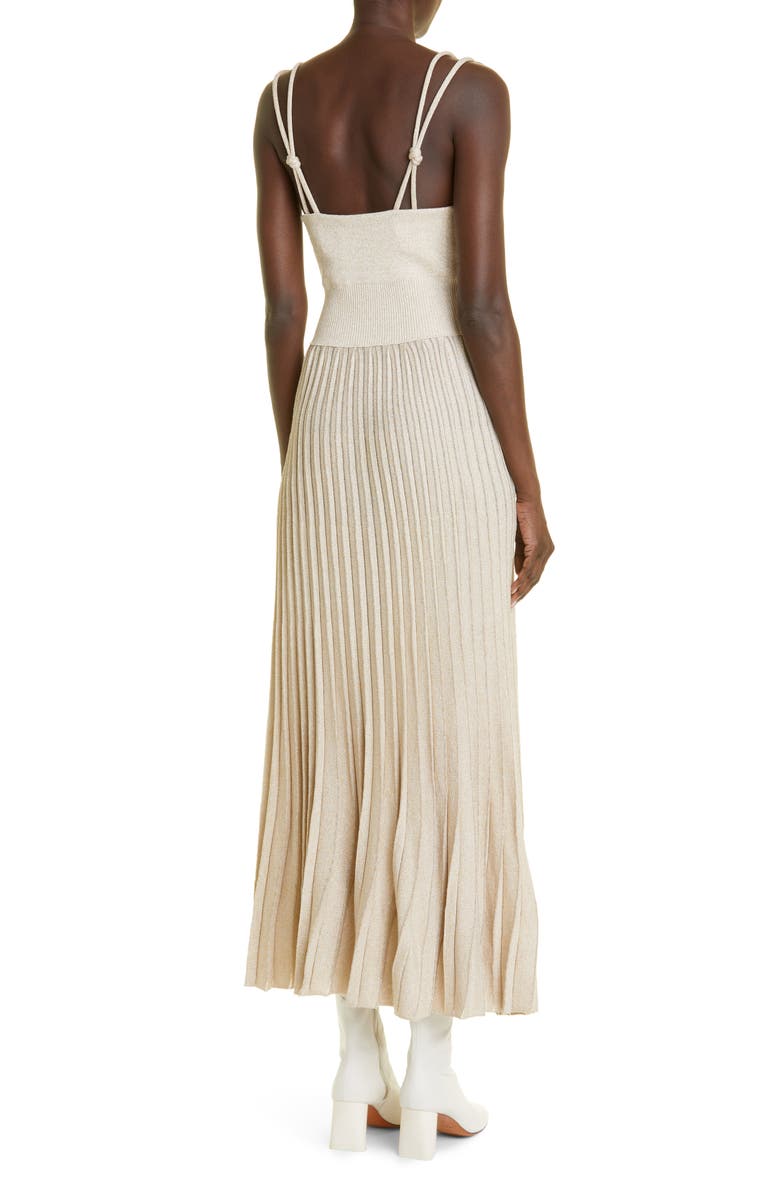 Proenza Schouler Metallic Knit Dress, Alternate, color, 