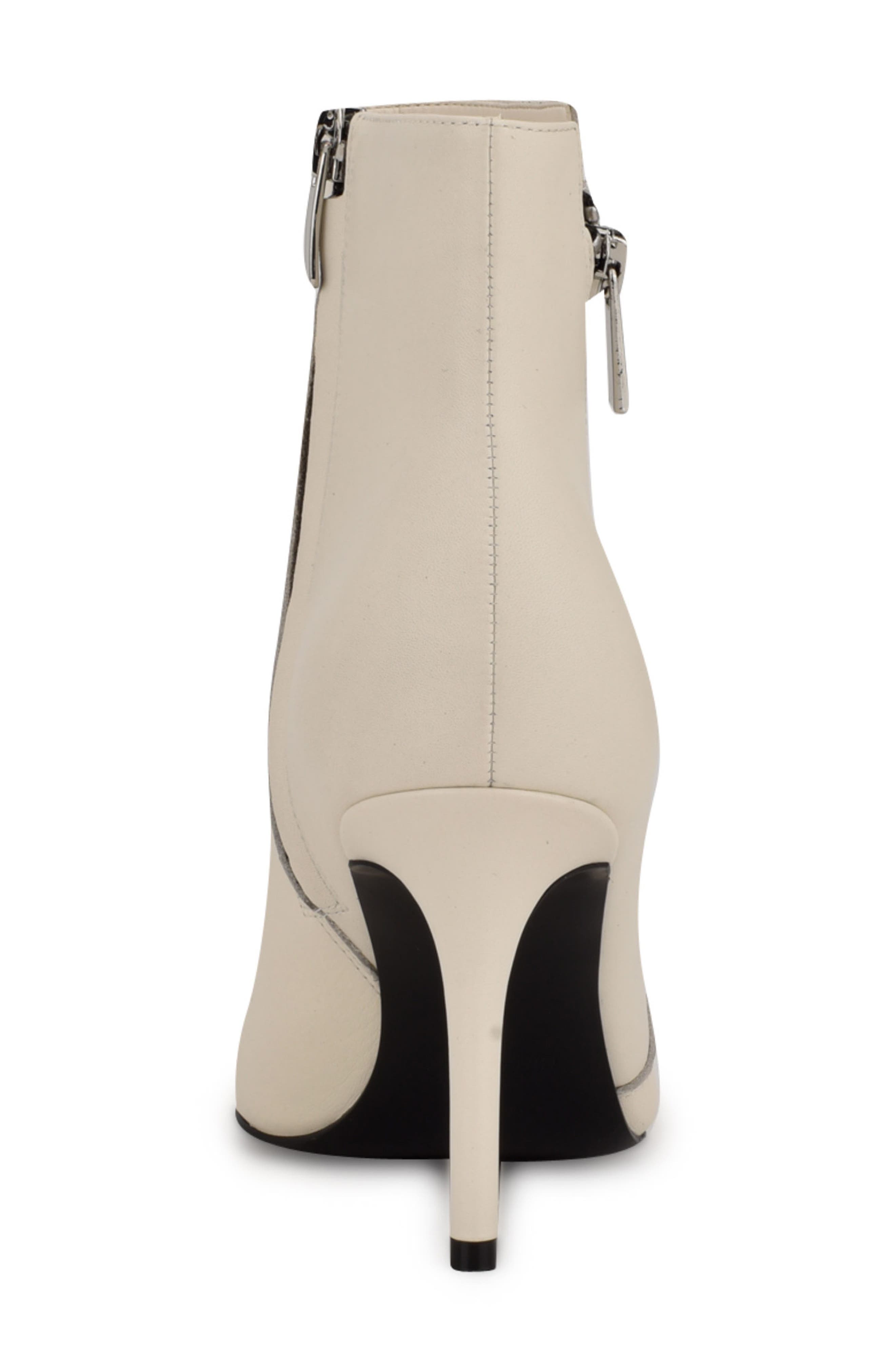 Fast Pointed Toe Bootie, Alternate, color, CREAM LEATHER